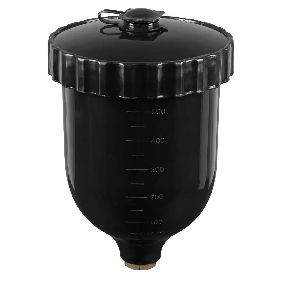 Sealey - PC02 - UV Paint Spray Gun Pot with Brass Fitting 600ml - Black