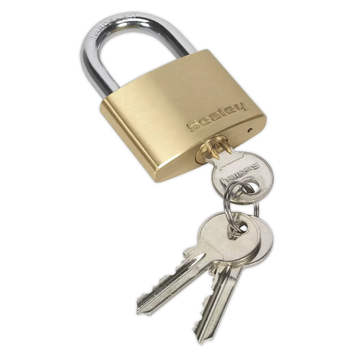 Sealey - PL102 - Brass Body Padlock 50mm