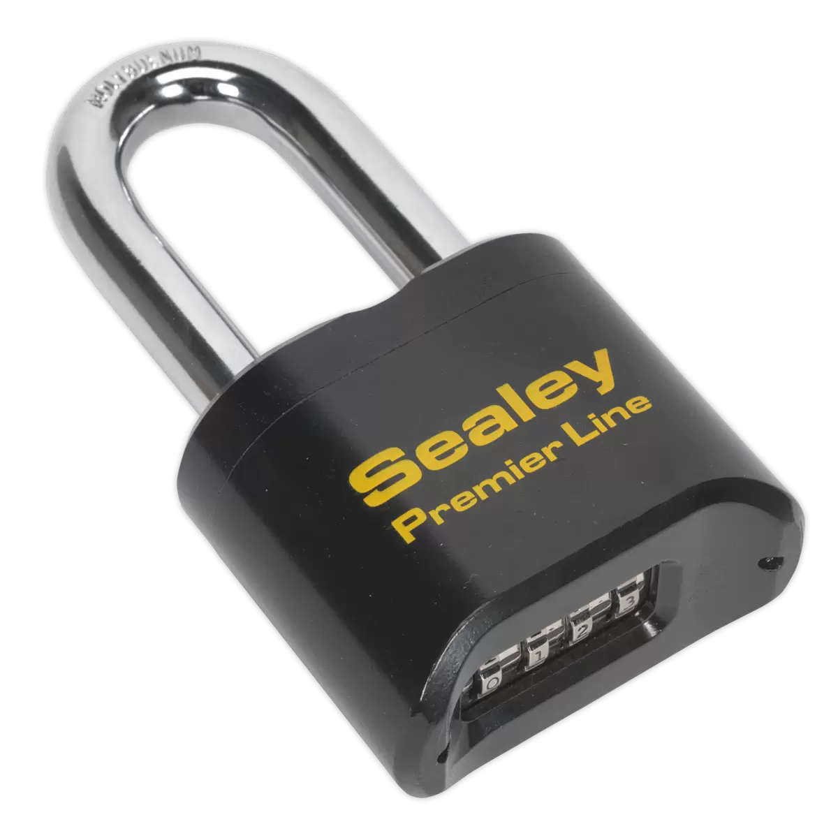 Sealey - PL603L - Premier™ Steel Body Combination Padlock Long Shackle 62mm
