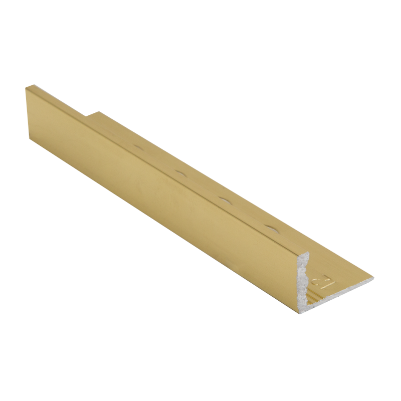 Genesis Brushed Light Copper Square Edge Aluminium Tile Trim TDP 2.5m
