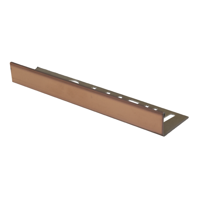 Genesis Antique Brass Straight Edge Tile Trim 2.7m EPB