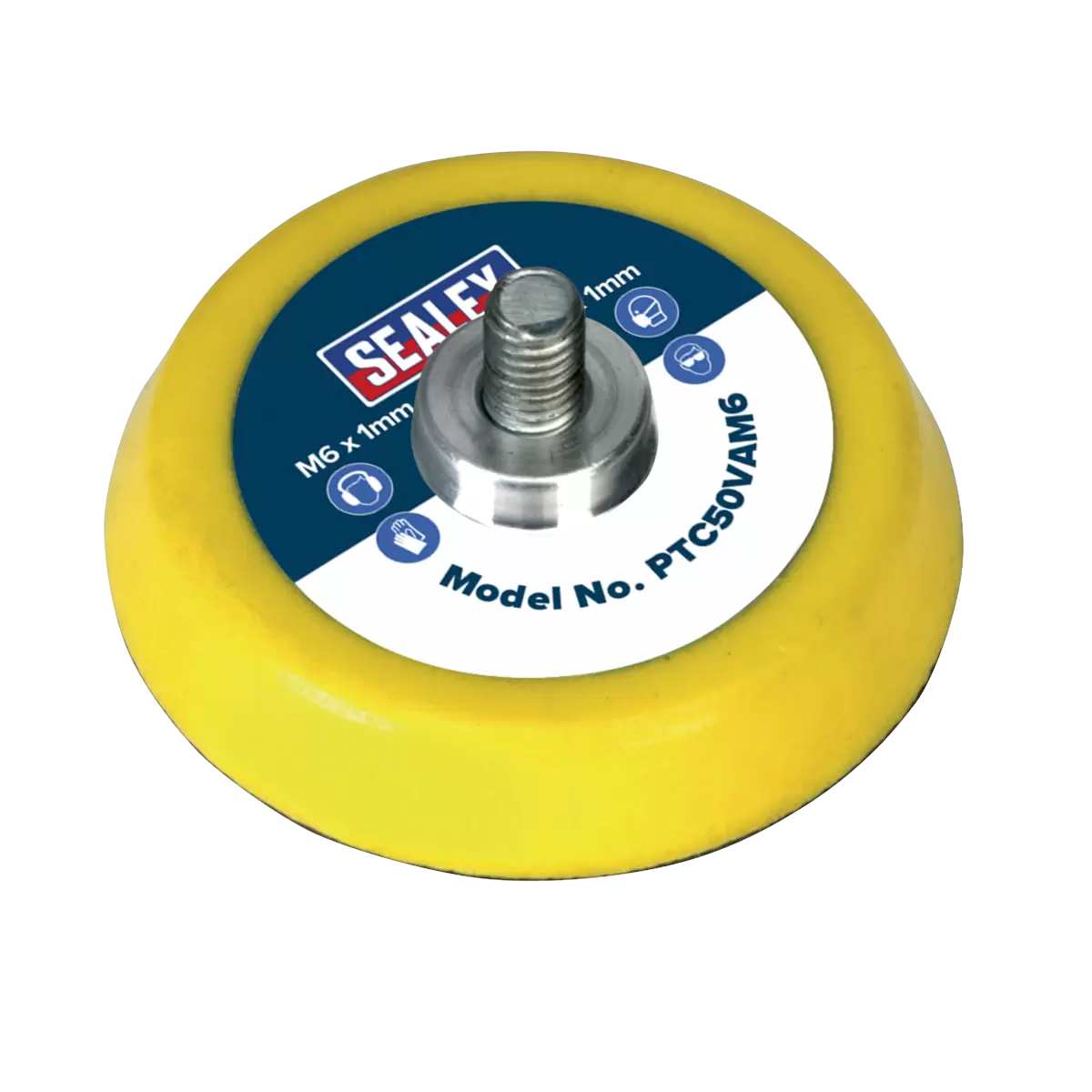 Sealey - PTC50VAM6 - 50mm Hook-and-Loop Backing Pad M6 x 1mm