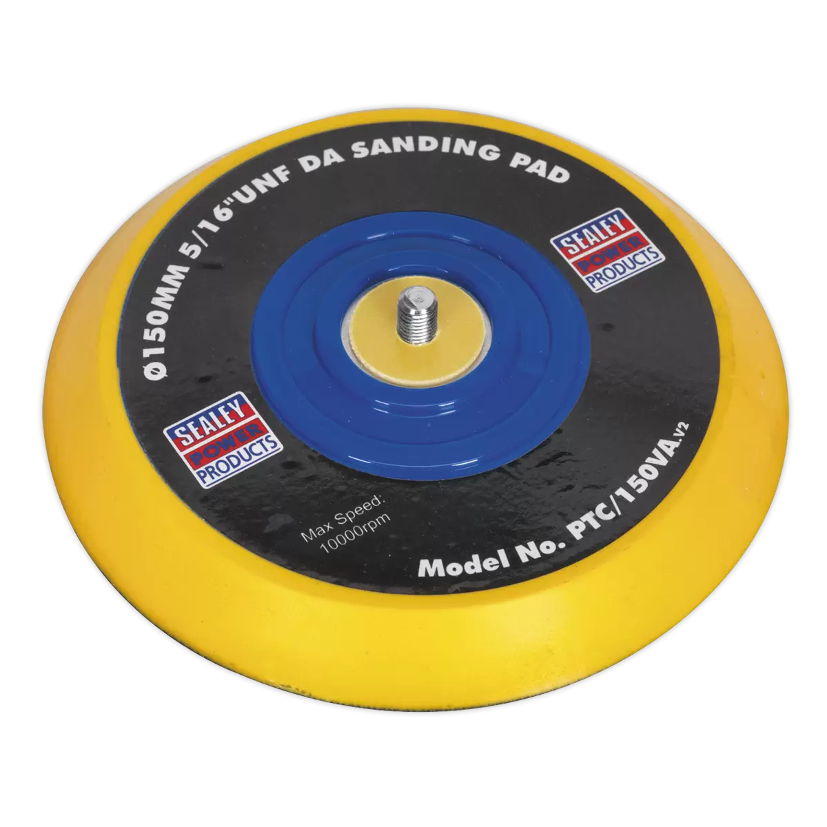 Sealey - PTC/150VA - 145mm DA Backing Pad for Hook-and-Loop Discs 5/16"UNF