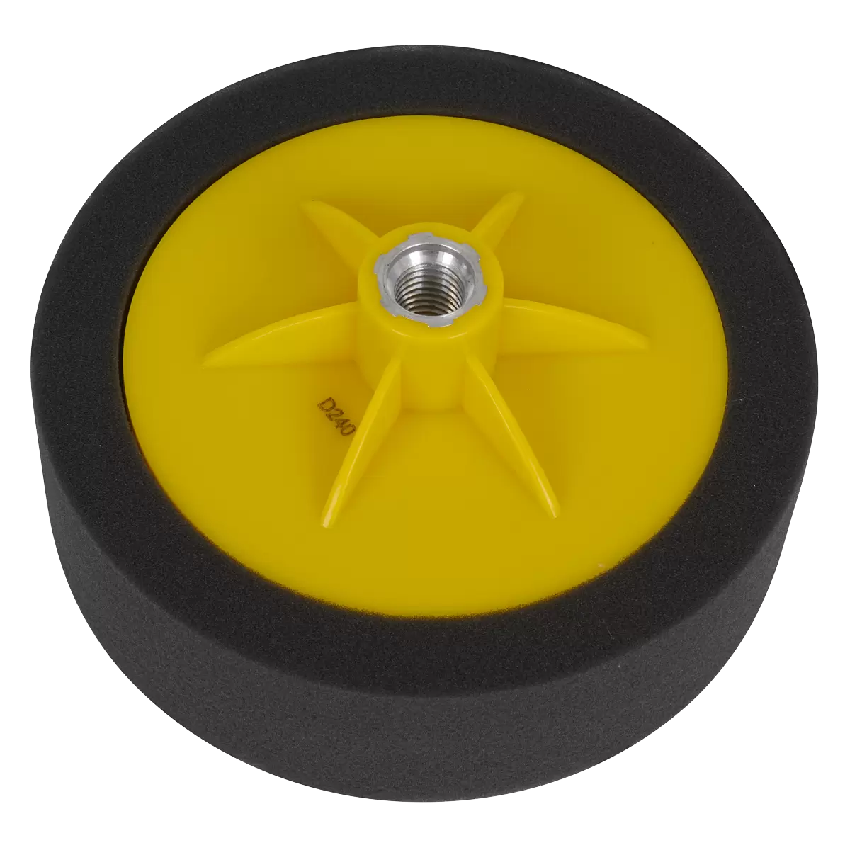 Sealey - PTC/CH/M14-P - 150 x 50mm Buffing & Polishing Foam Head M14 x 2mm - Black/Soft
