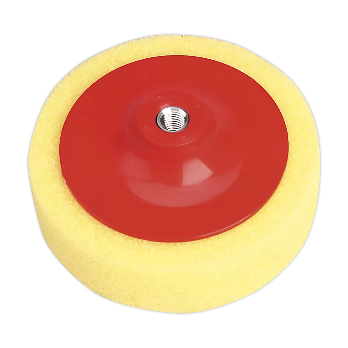 Sealey - PTC/CH/M14-Y - 150 x 50mm Buffing & Polishing Foam Head M14 x 2mm - Yellow/Coarse