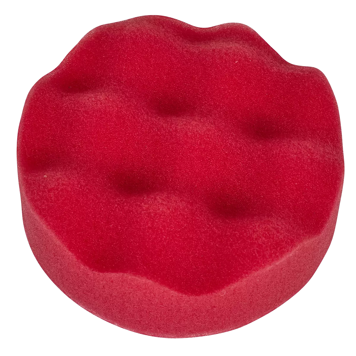 Sealey - PTCCHW80R - Hook-and-Loop Buffing & Polishing Foam Head 80 x 25mm - Red/Ultra-Soft
