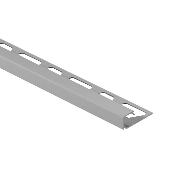 Schluter QUADEC-AC Color Coated Aluminium Square Edge Pastel Grey Tile Trim 2.5m