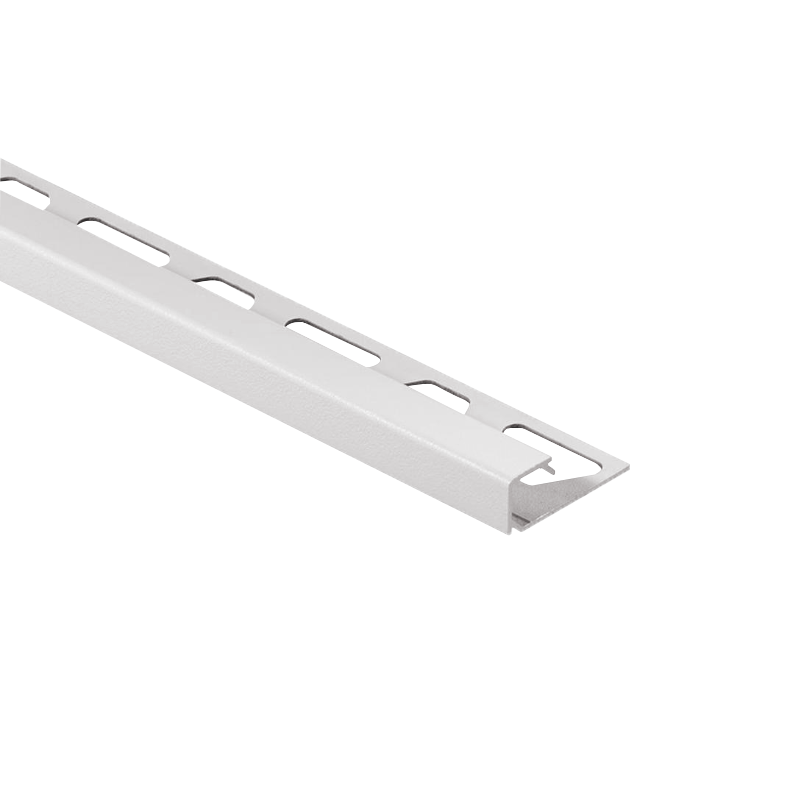 Schluter QUADEC-AC Color Coated Aluminium Square Edge Pearl White Tile Trim 2.5m