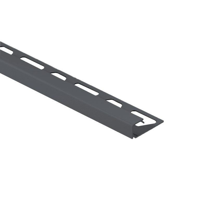 Schluter QUADEC-AC Color Coated Aluminium Square Edge Traffic Grey Tile Trim 2.5m