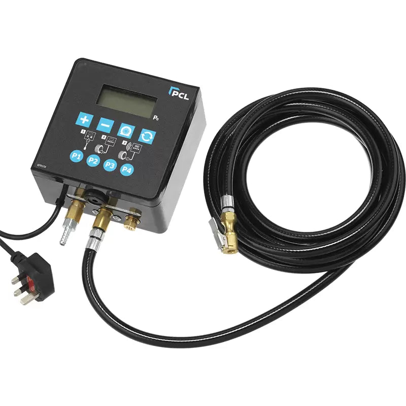PCL QUBE1/4P - ACCURA QUBE Tyre Inflator 230v, UK Plug, 4 preset buttons