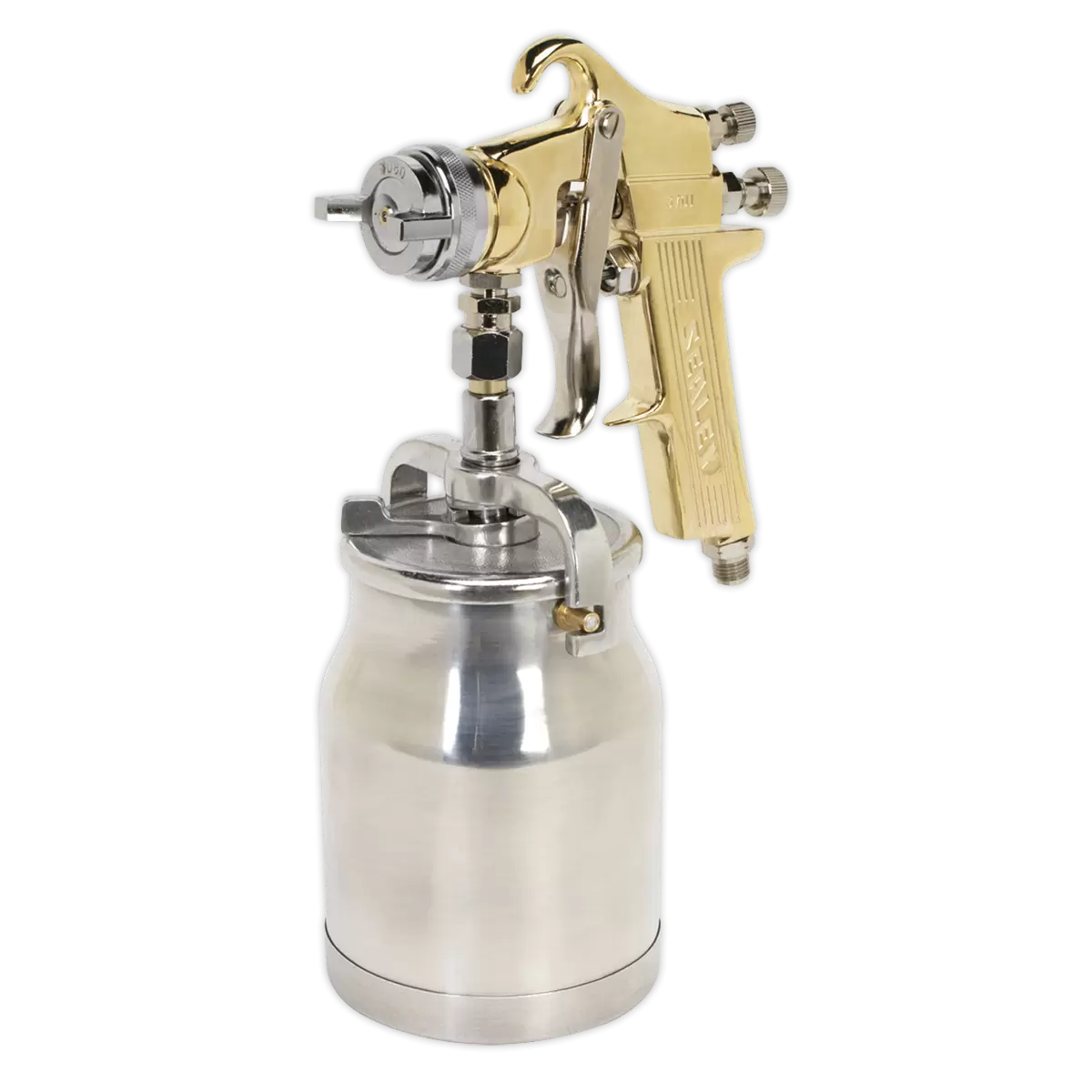 Sealey - S701 - Workshop Gold Series Suction Feed Spray Gun 1.8mm Set-Up