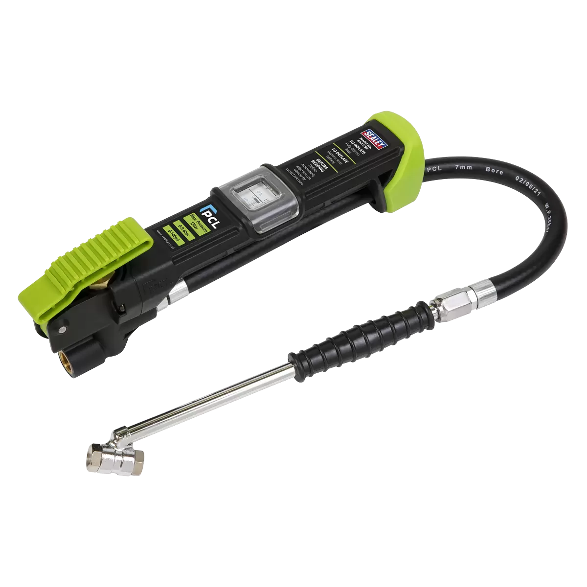 Sealey - SA37/99 - PCL Airlite Eco Tyre Inflator with Twin Push-On Connector
