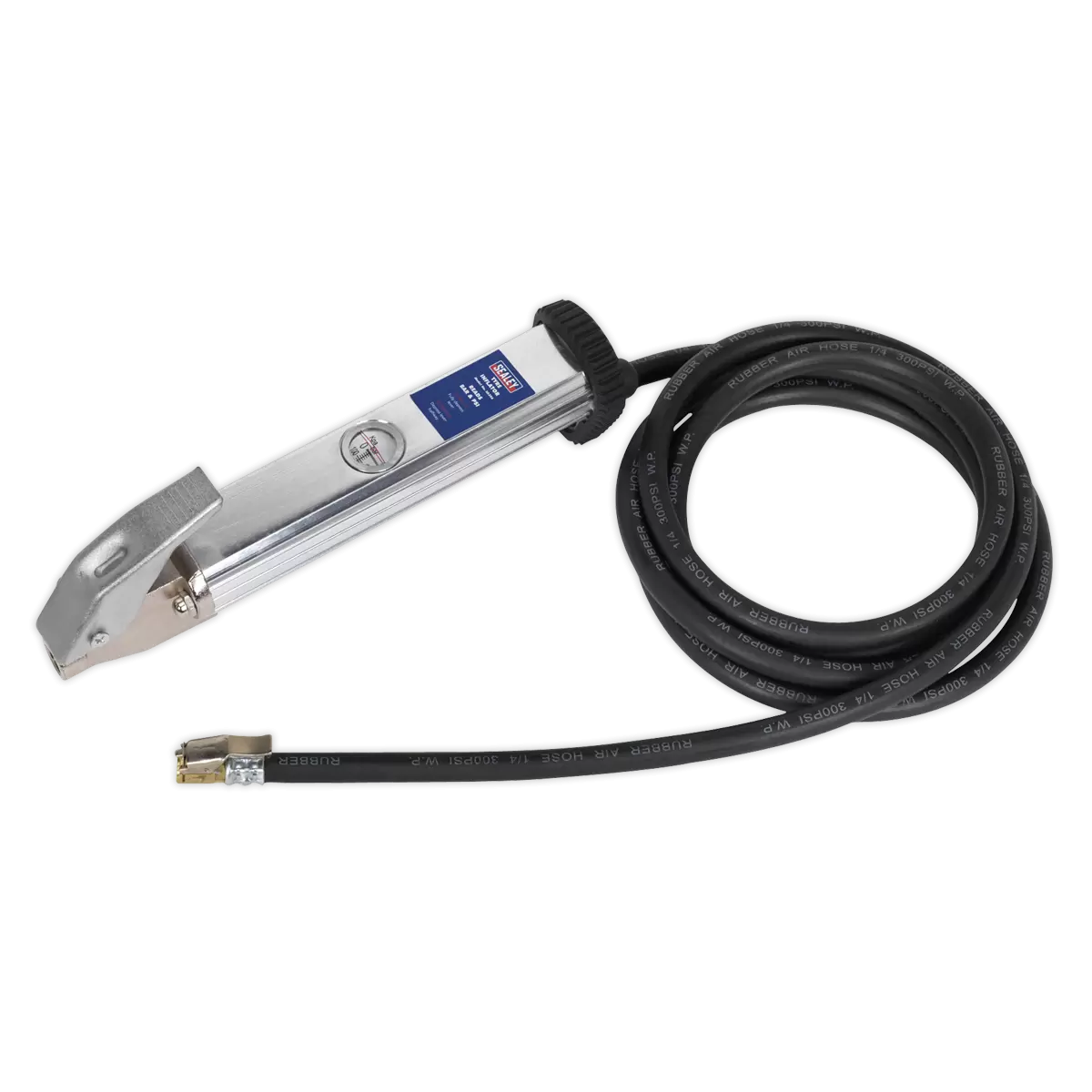 Sealey - SA396 - Tyre Inflator with 2.7m Hose & Clip-On Connector