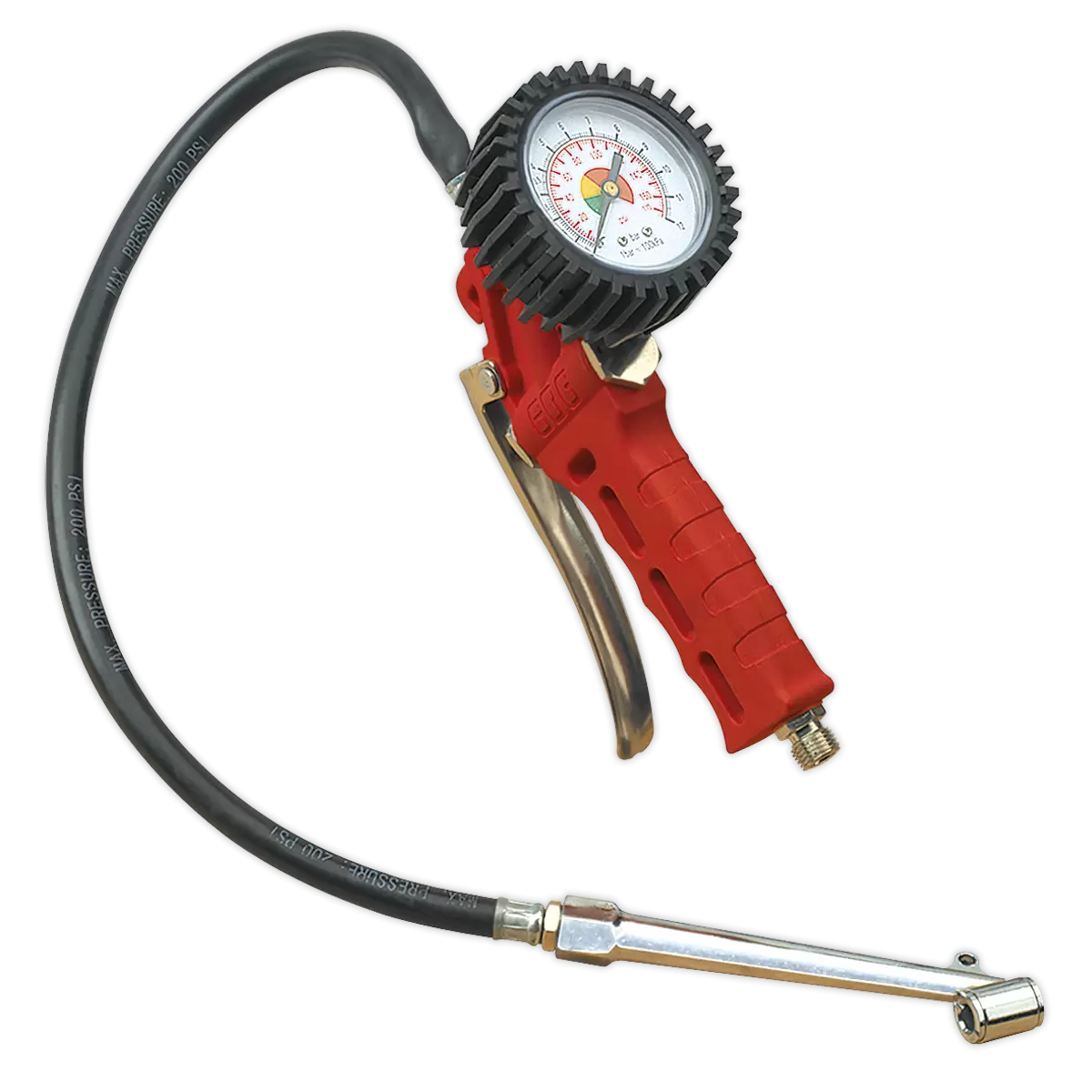 Sealey - SA9312 - Tyre Inflator with Twin Push-On Connector