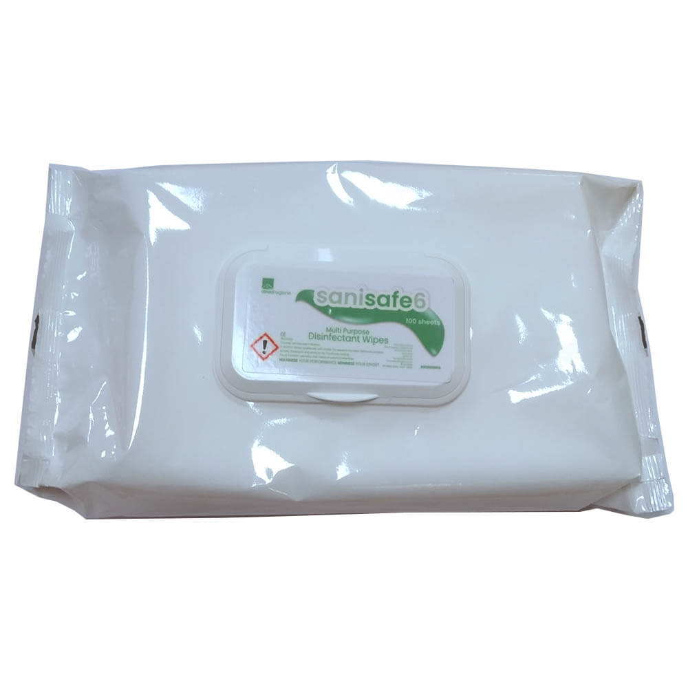 Sanisafe6 Disinfectant Wipes Pack of 100