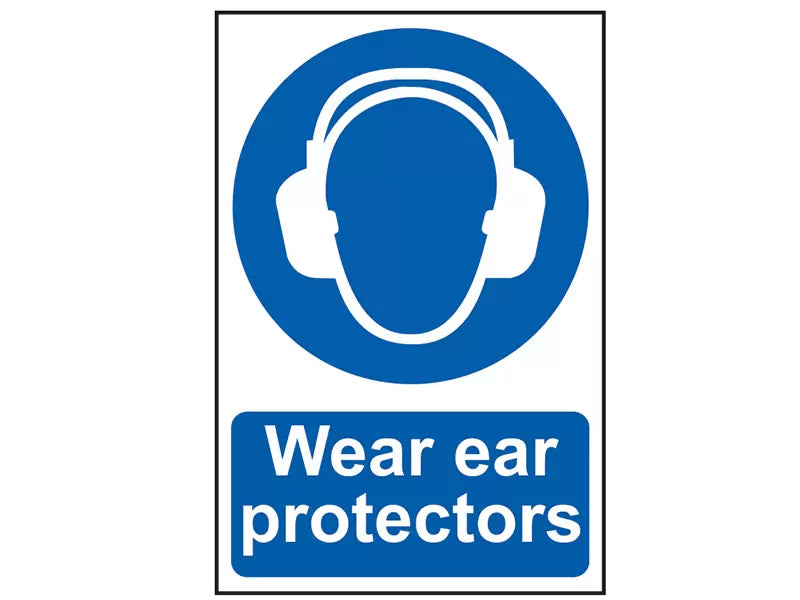 Scan - SCA0005 - Wear Ear Protectors - PVC Sign 200 x 300mm