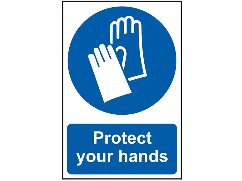 Scan - SCA0023 - Protect Your Hands - PVC Sign 200 x 300mm