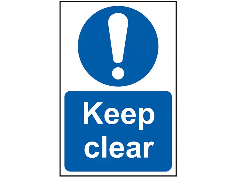 Scan - SCA0253 - Keep Clear - PVC Sign 200 x 300mm