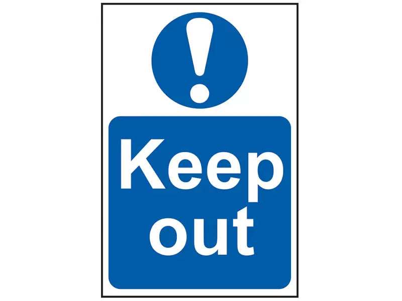 Scan - SCA0255 - Keep Out - PVC Sign 200 x 300mm