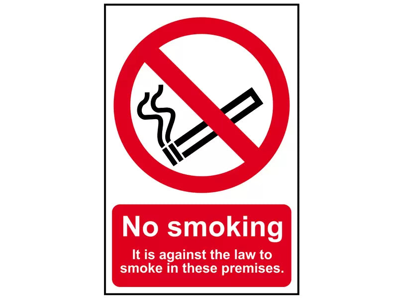 Scan - SCA0567 - No Smoking In These Premises - PVC Sign 200 x 300mm