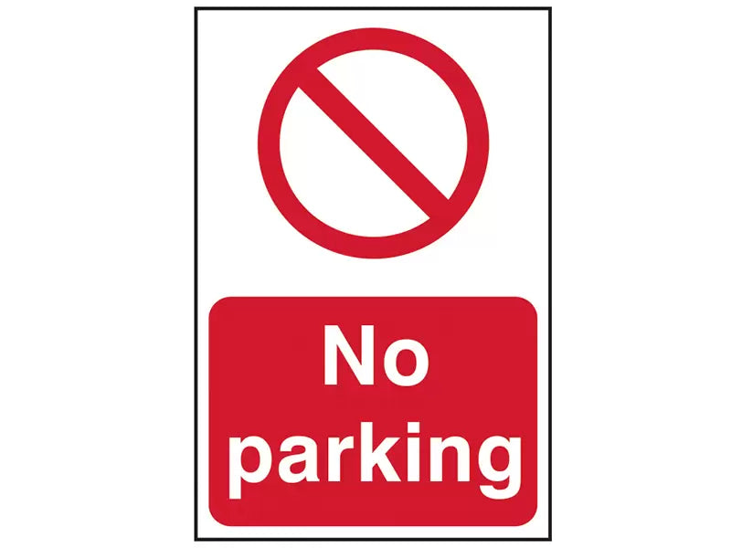 Scan - SCA0605 - No Parking - PVC Sign 200 x 300mm