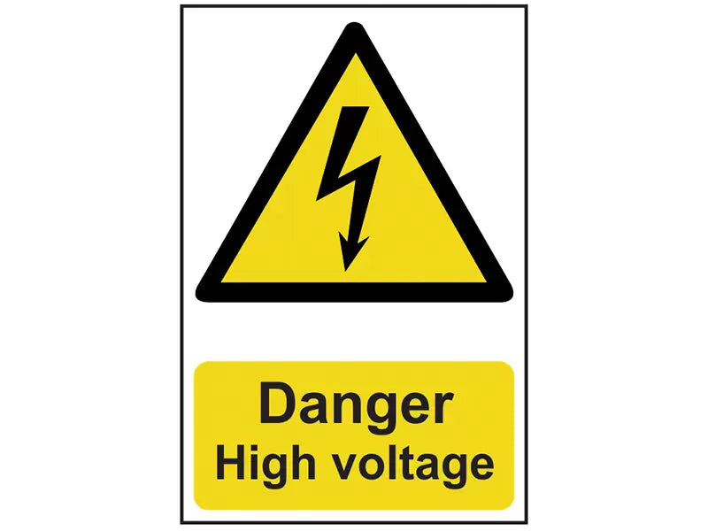 Scan - SCA0761 - Danger High Voltage - PVC Sign 200 x 300mm