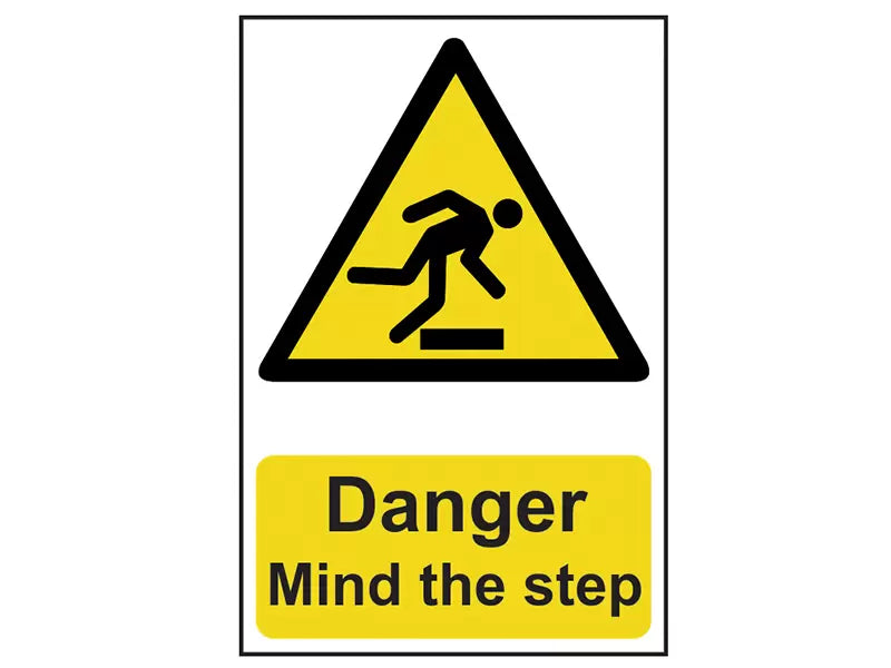 Scan - SCA1105 - Danger Mind The Step - PVC Sign 200 x 300mm