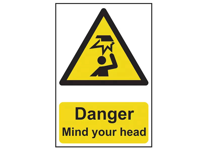 Scan - SCA1150 - Danger Mind Your Head - PVC Sign 200 x 300mm