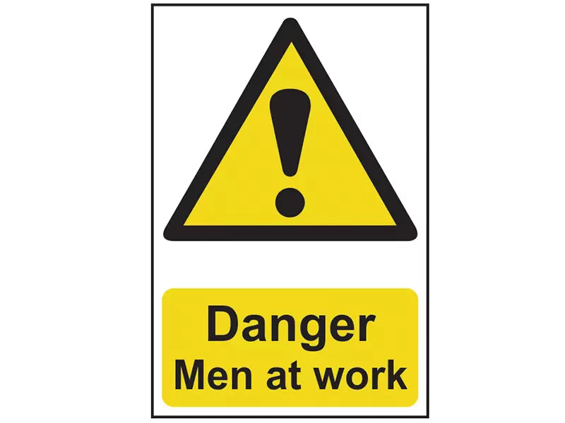 Scan - SCA1200 - Danger Men At Work - PVC Sign 200 x 300mm