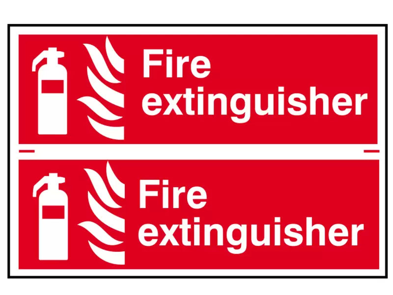 Scan - SCA1351 - Fire Extinguisher - 2 PVC Signs 300 x 100mm