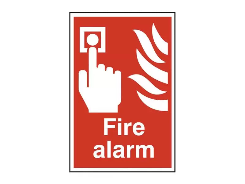 Scan - SCA1400 - Fire Alarm - PVC Sign 200 x 300mm