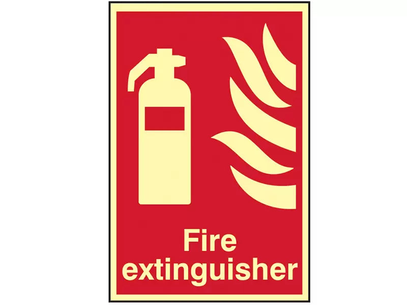 Scan - SCA1571 - Fire Extinguisher Photoluminescent - 200 x 300mm