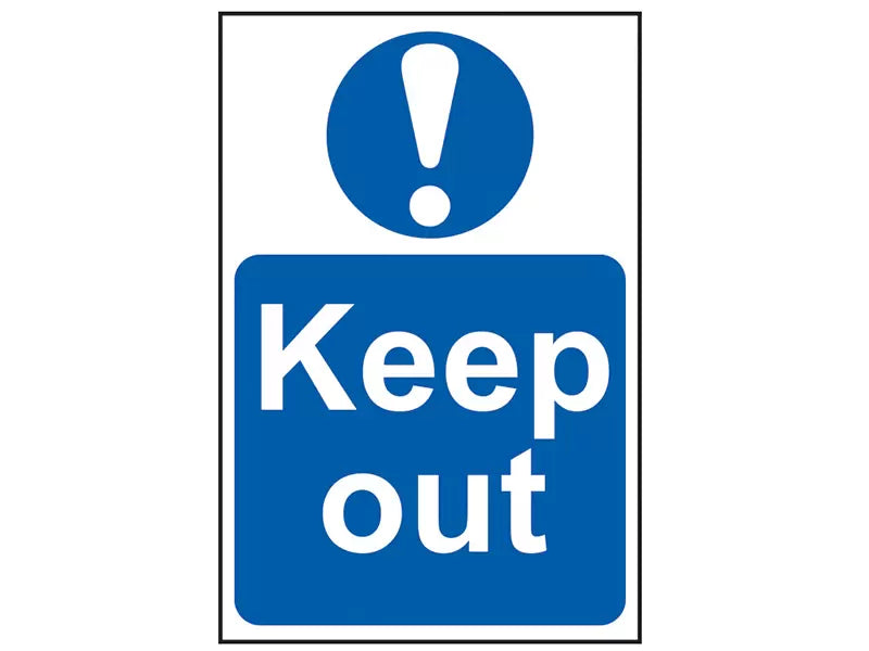 Scan - SCA4003 - Keep Out - PVC Sign 400 x 600mm