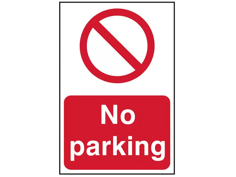 Scan - SCA4051 - No Parking - PVC Sign 400 x 600mm