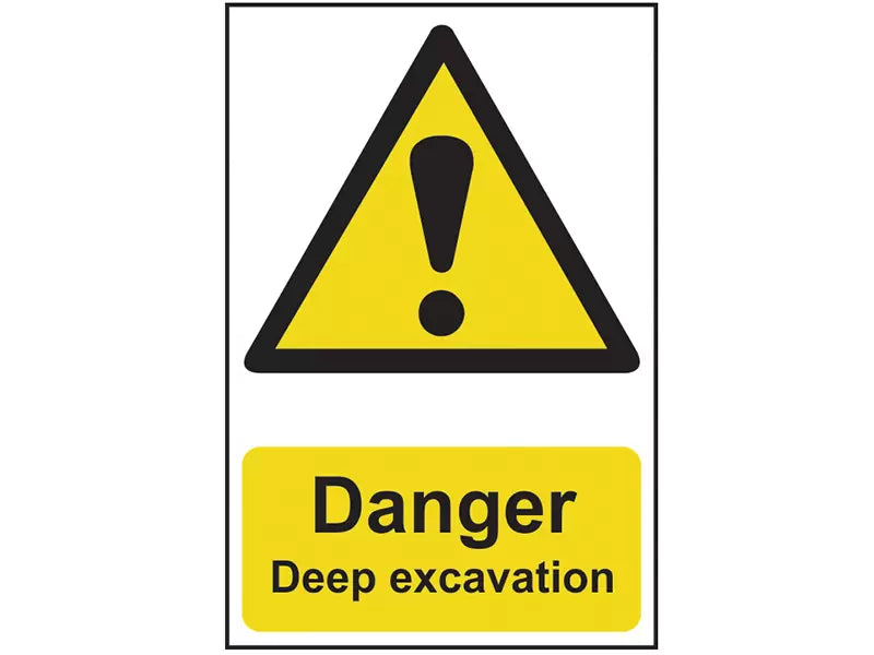 Scan - SCA4103 - Danger Deep Excavation - PVC Sign 400 x 600mm