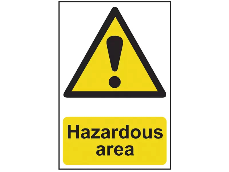 Scan - SCA4107 - Hazardous Area - PVC Sign 400 x 600mm