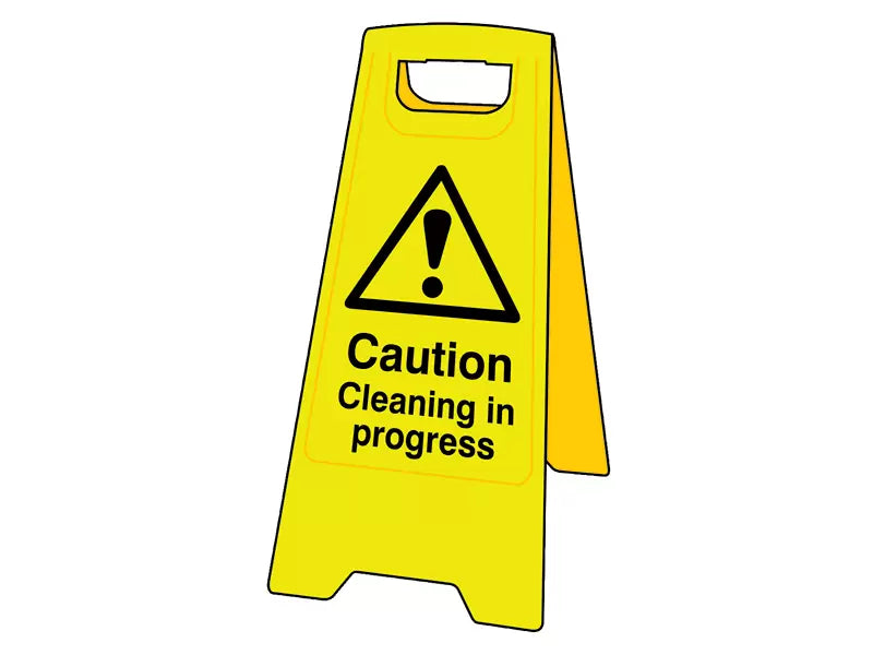 Scan - SCA4703 - Caution Cleaning In Progress - Heavy Duty 'A' Board