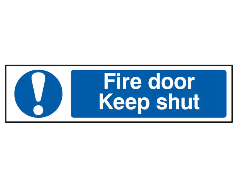 Scan - SCA5004 - Fire Door Keep Shut - PVC Sign 200 x 50mm