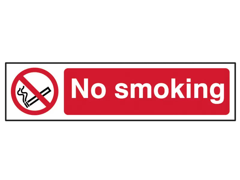 Scan - SCA5050 - No Smoking - PVC Sign 200 x 50mm
