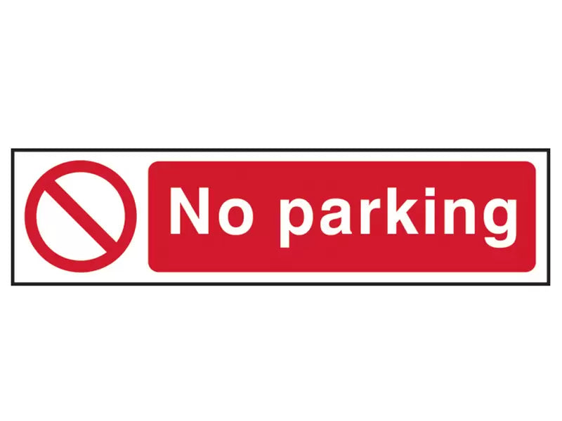 Scan - SCA5056 - No Parking - PVC Sign 200 x 50mm