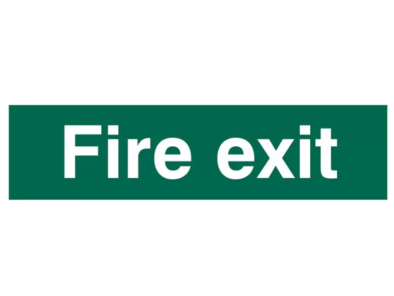 Scan - SCA5204 - Fire Exit Text Only - PVC Sign 200 x 50mm