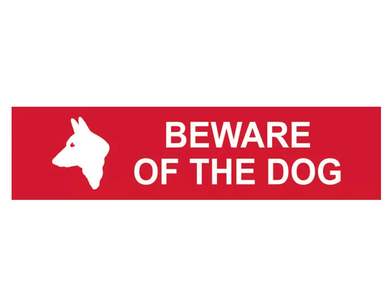 Scan - SCA5251 - Beware Of The Dog - PVC Sign 200 x 50mm
