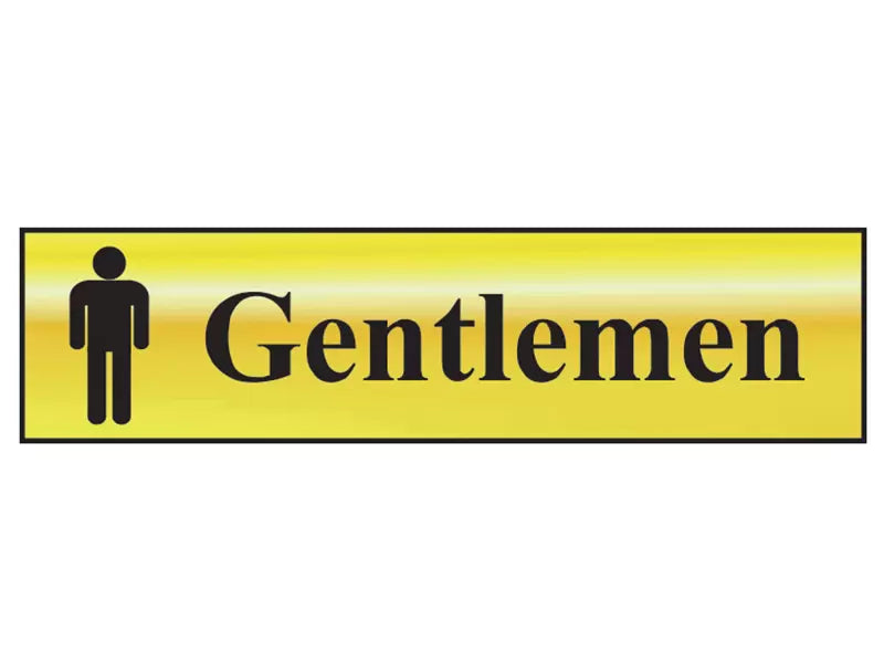 Scan - SCA6003 - Gentlemen - Polished Brass Effect 200 x 50mm