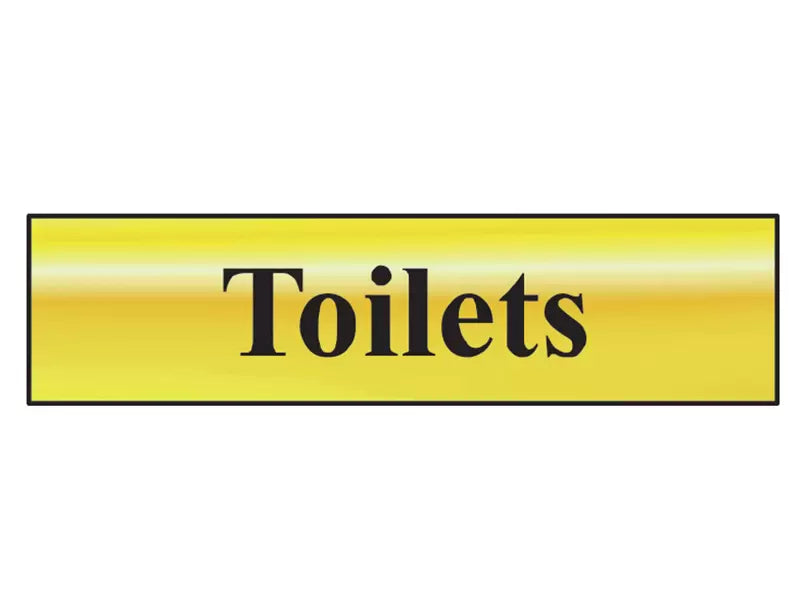 Scan - SCA6005 - Toilets - Polished Brass Effect 200 x 50mm