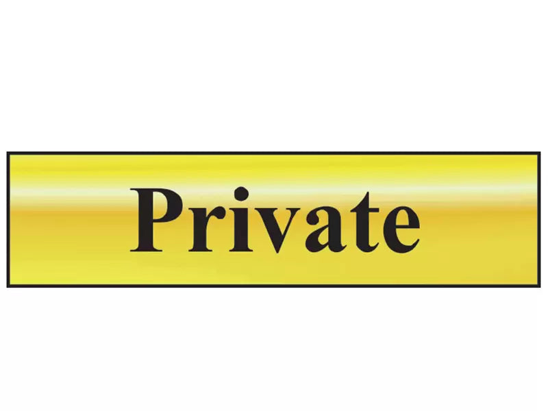 Scan - SCA6012 - Private - Polished Brass Effect 200 x 50mm