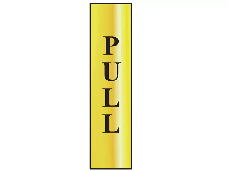 Scan - SCA6034 - Pull Vertical - Polished Brass Effect 50 x 200mm