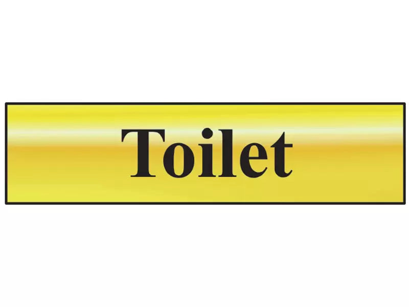 Scan - SCA6051 - Toilet - Polished Brass Effect 200 x 50mm