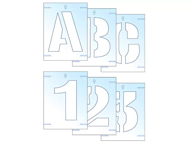 Scan - SCA9403 - Letter & Number Stencil Kit 25mm