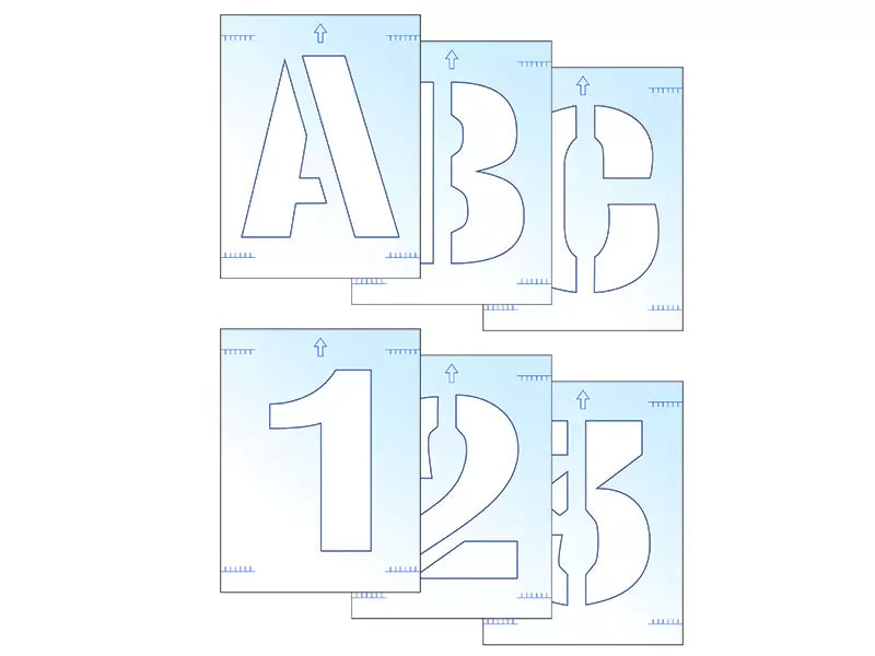 Scan - SCA9404 - Letter & Number Stencil Kit 50mm