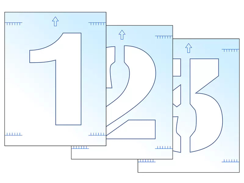 Scan - SCA9416 - Number Stencil Kit 300mm
